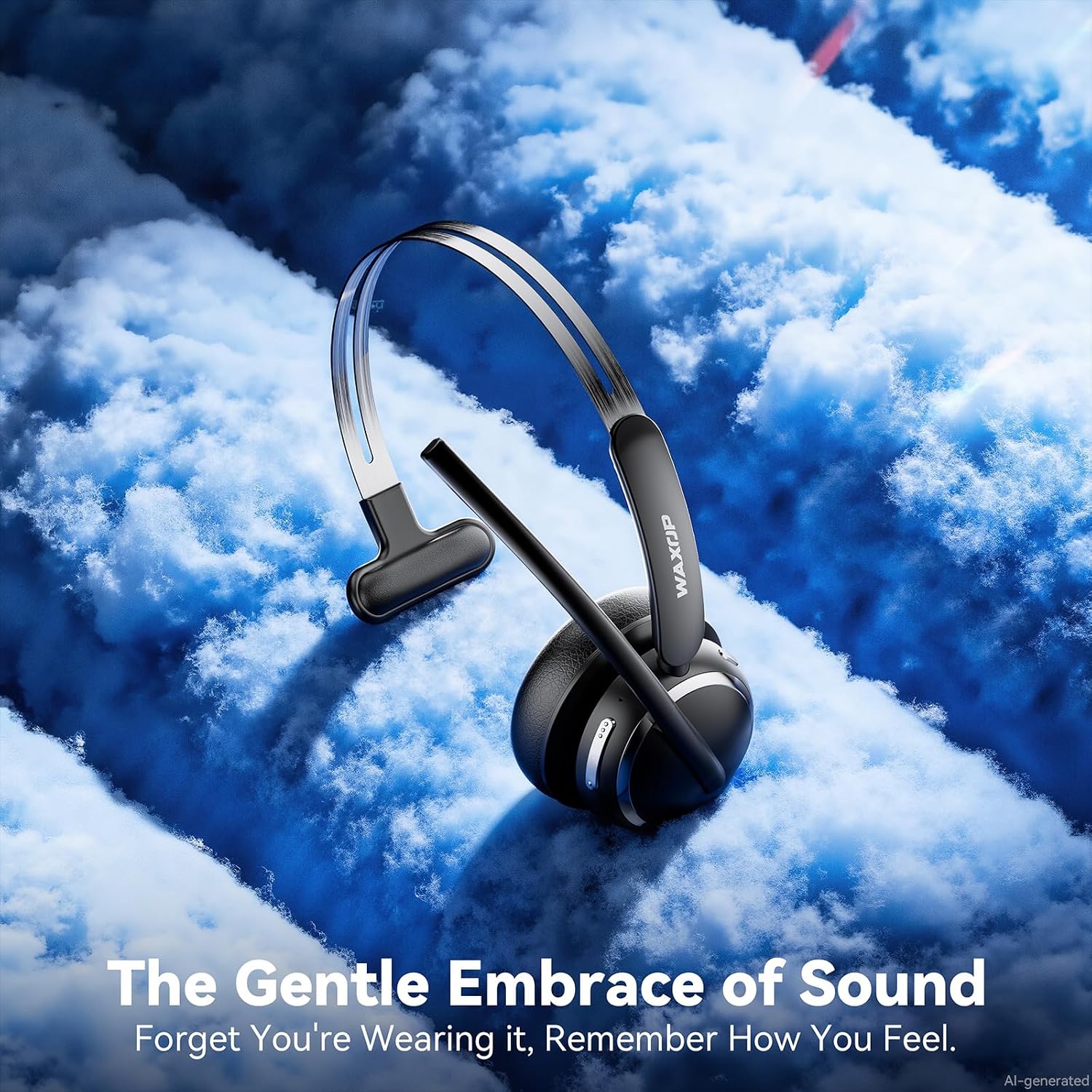 Detalle de Wireless Headset with Mic, Bluetooth 6.0