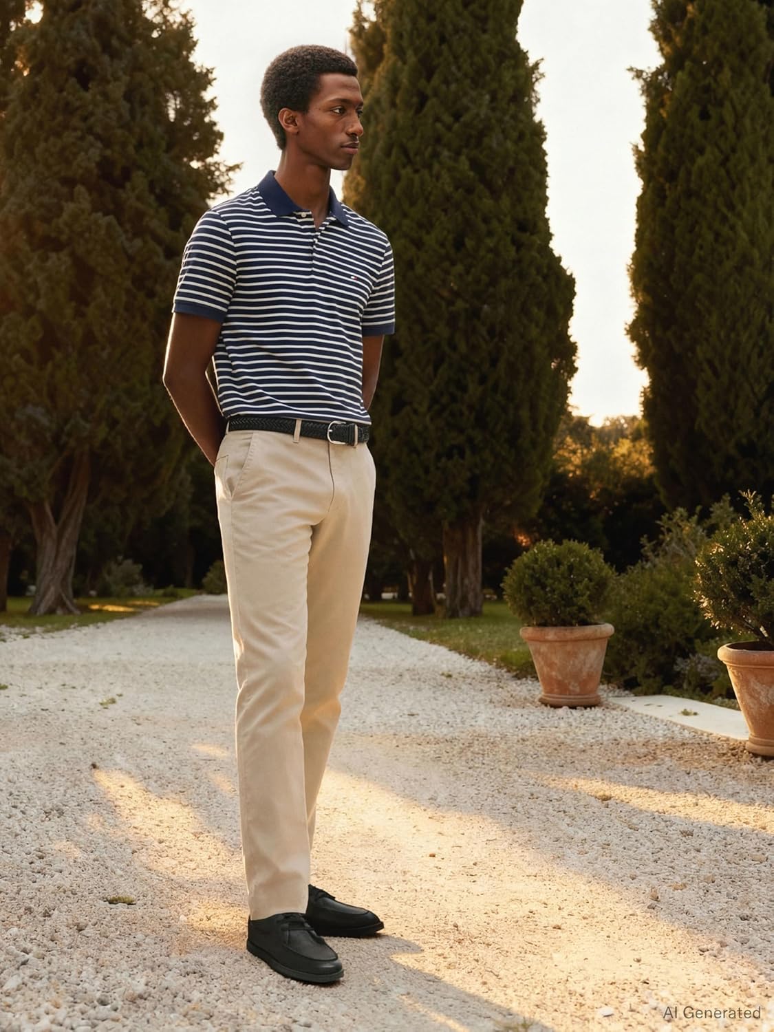 Detalle de Tommy Hilfiger Herren Hose Core Bleecker 1985 – Pima Cotton Chino