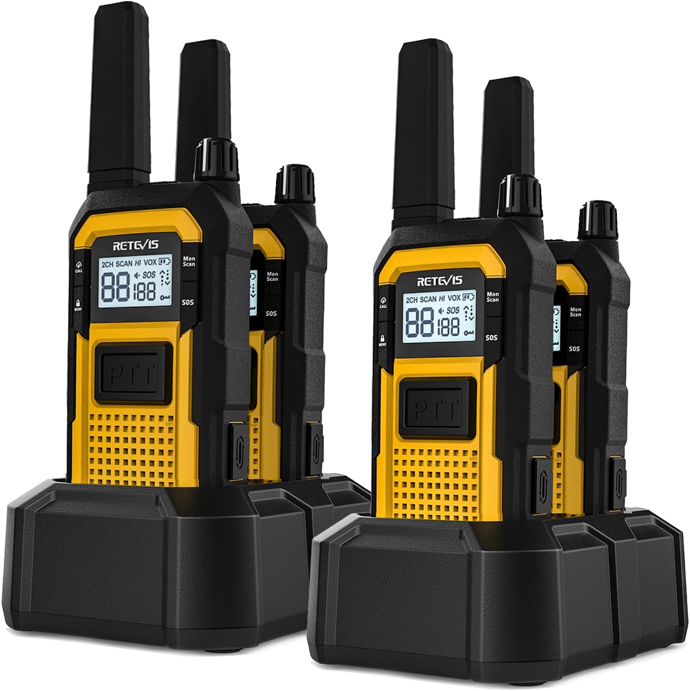 Retevis RB48 Heavy Duty Walkie Talkies 2000 mAh