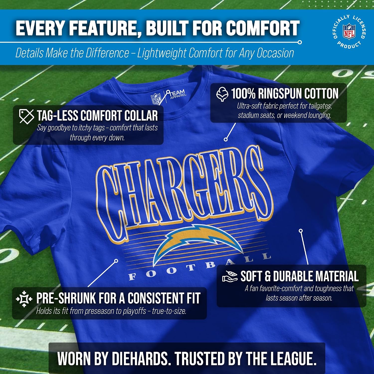Detalle de NFL T-Shirt, Ring-Spun Cotton