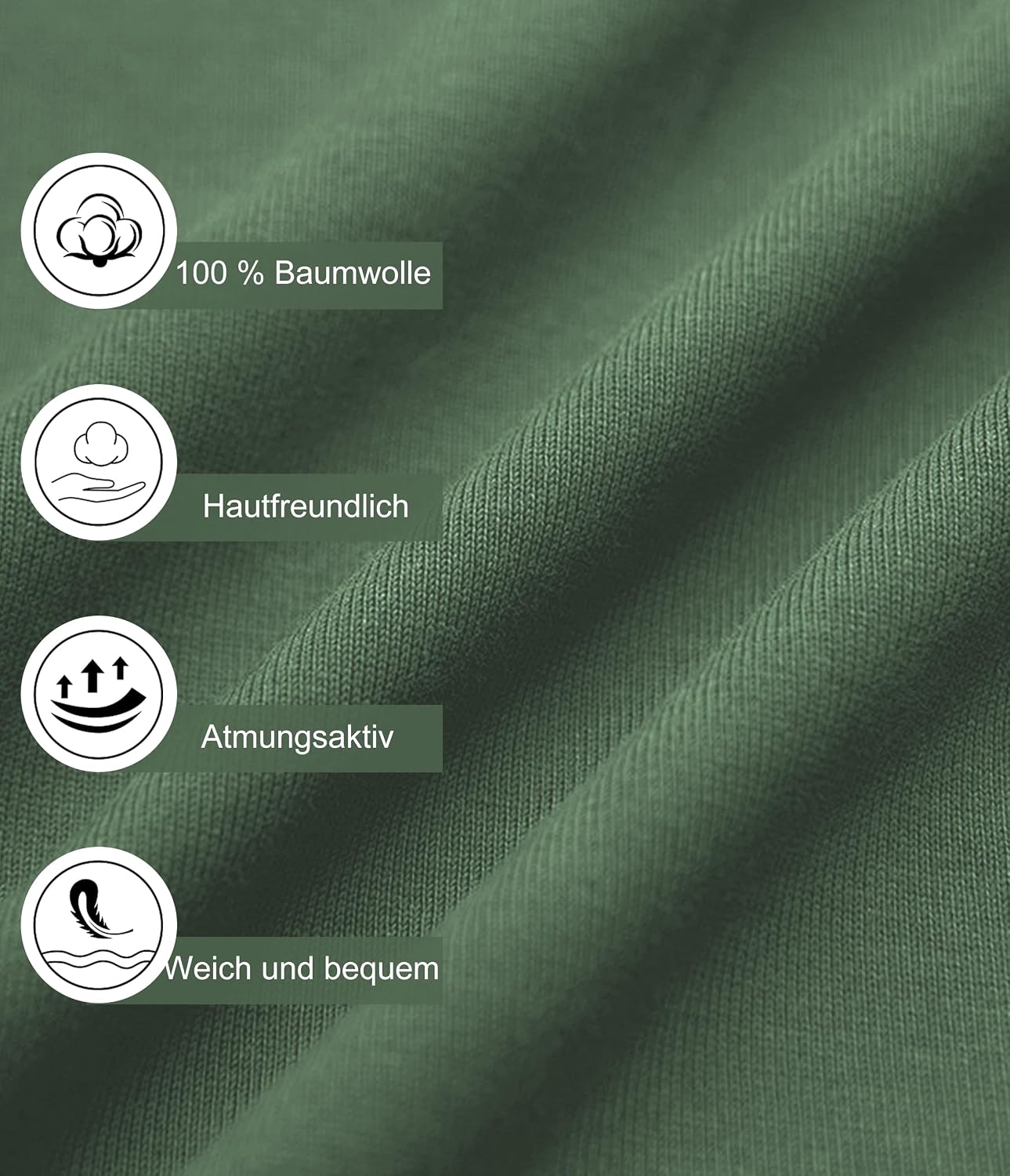 Thumbnail 4 de COLORFULLEAF Herren-Bademantel Leicht aus 100% Baumwolle – Vielseitig, atmungsaktiv und komfortabel