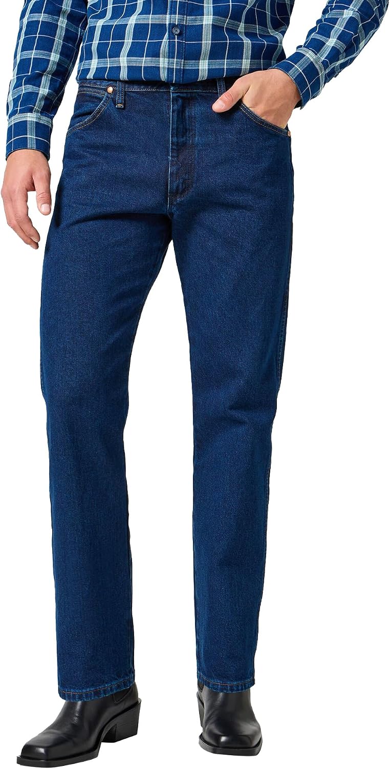 Detalle de Wrangler 13mwz – męskie jeansy w stylu western, klasyczny układ 5 kieszeni