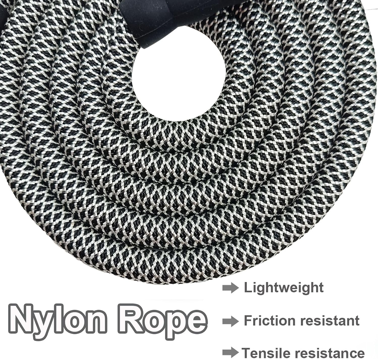 Detalle de MayPaw 6FT Heavy Duty Rope Dog Lead with Soft Padded Handle – 1/2" x 6' for Medium to Large Dogs