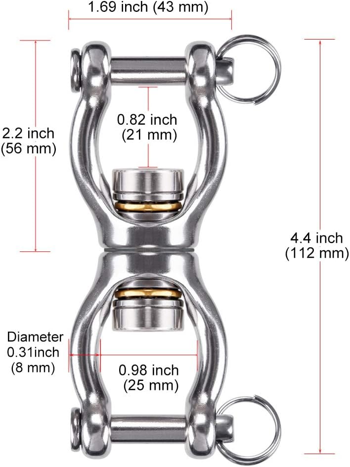 Thumbnail 6 de BeneLabel Swing Swivel with Bearing 360° ⛓