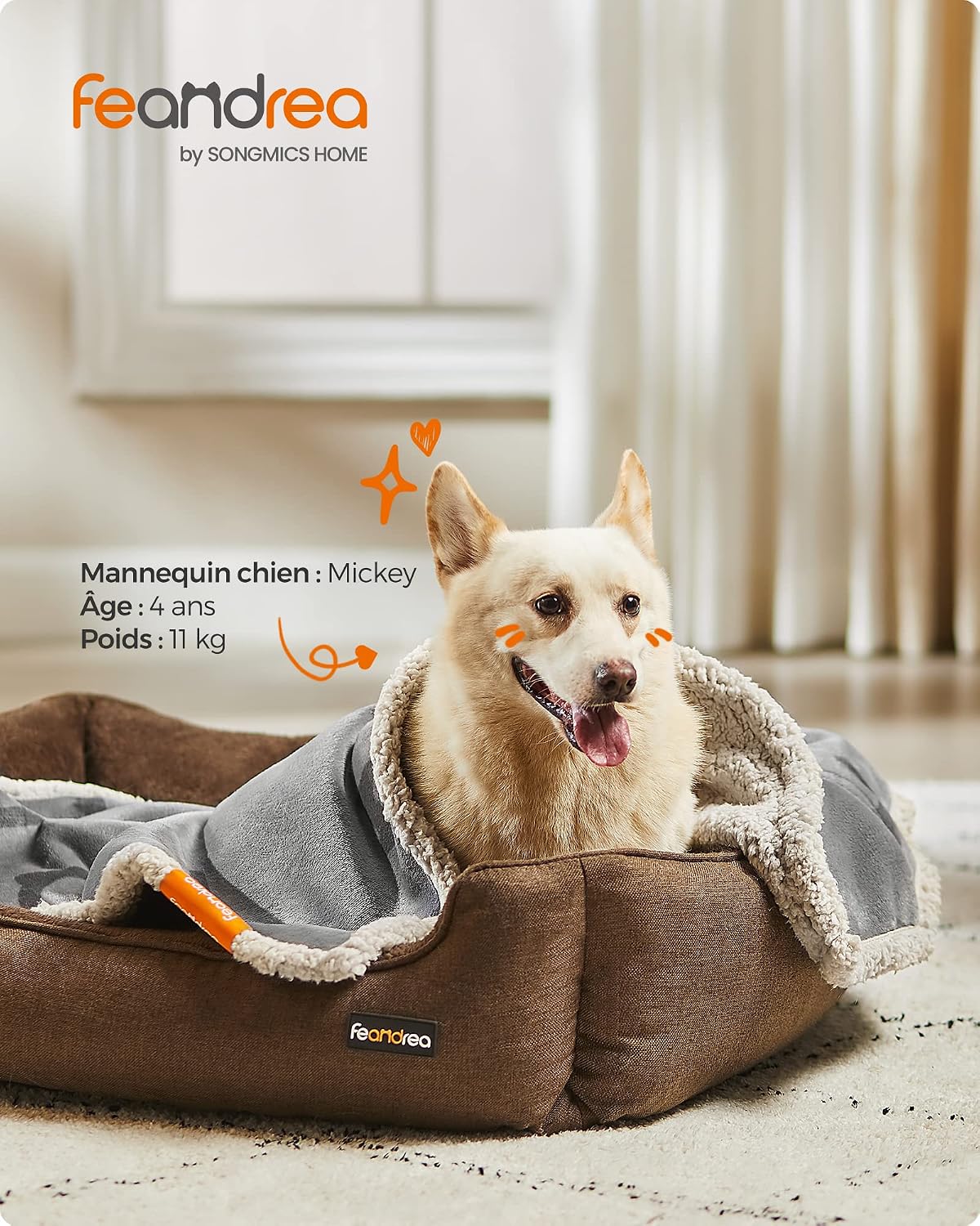 Detalle 2 de Feandrea Couverture Chien Imperméable M 101 x 73 cm