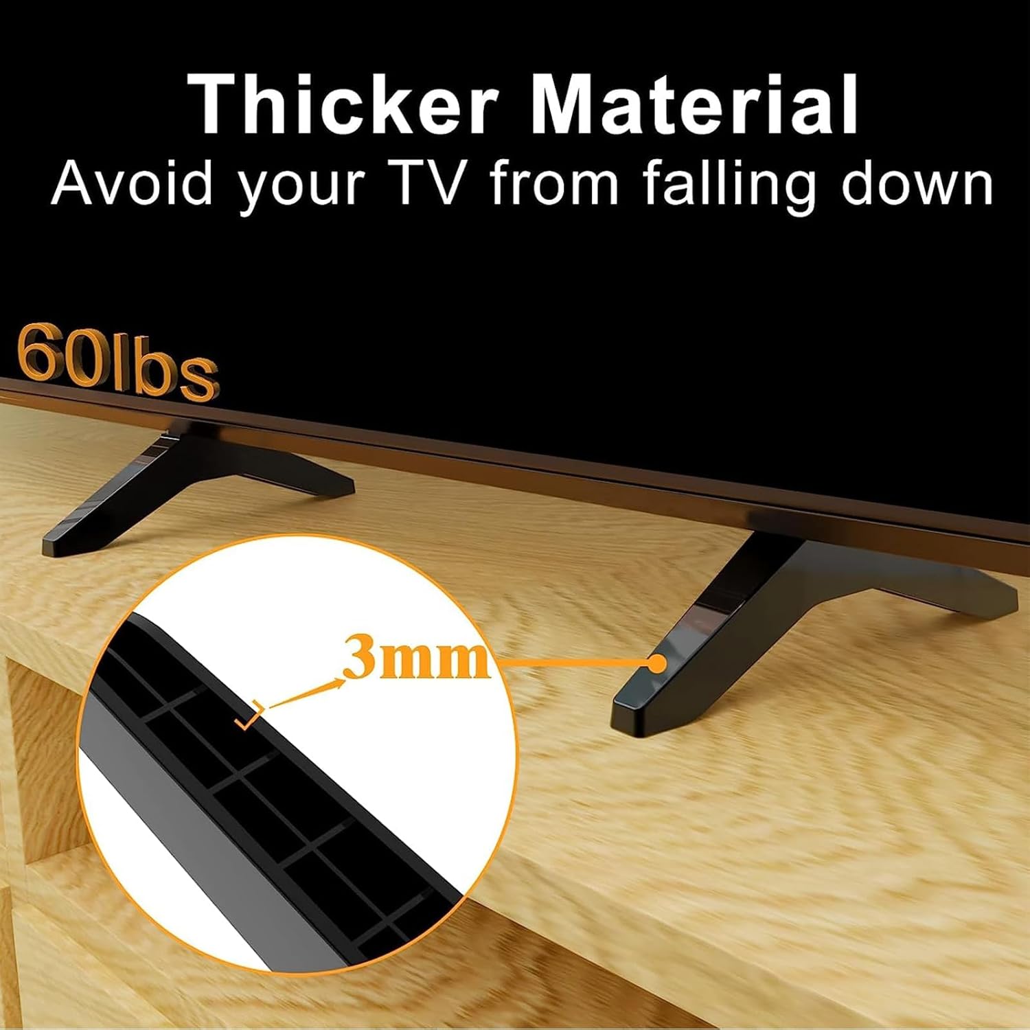Thumbnail 2 de TV Stand Legs for LG Smart TV — Table Top Base Replacement (43 Inch) with Screws