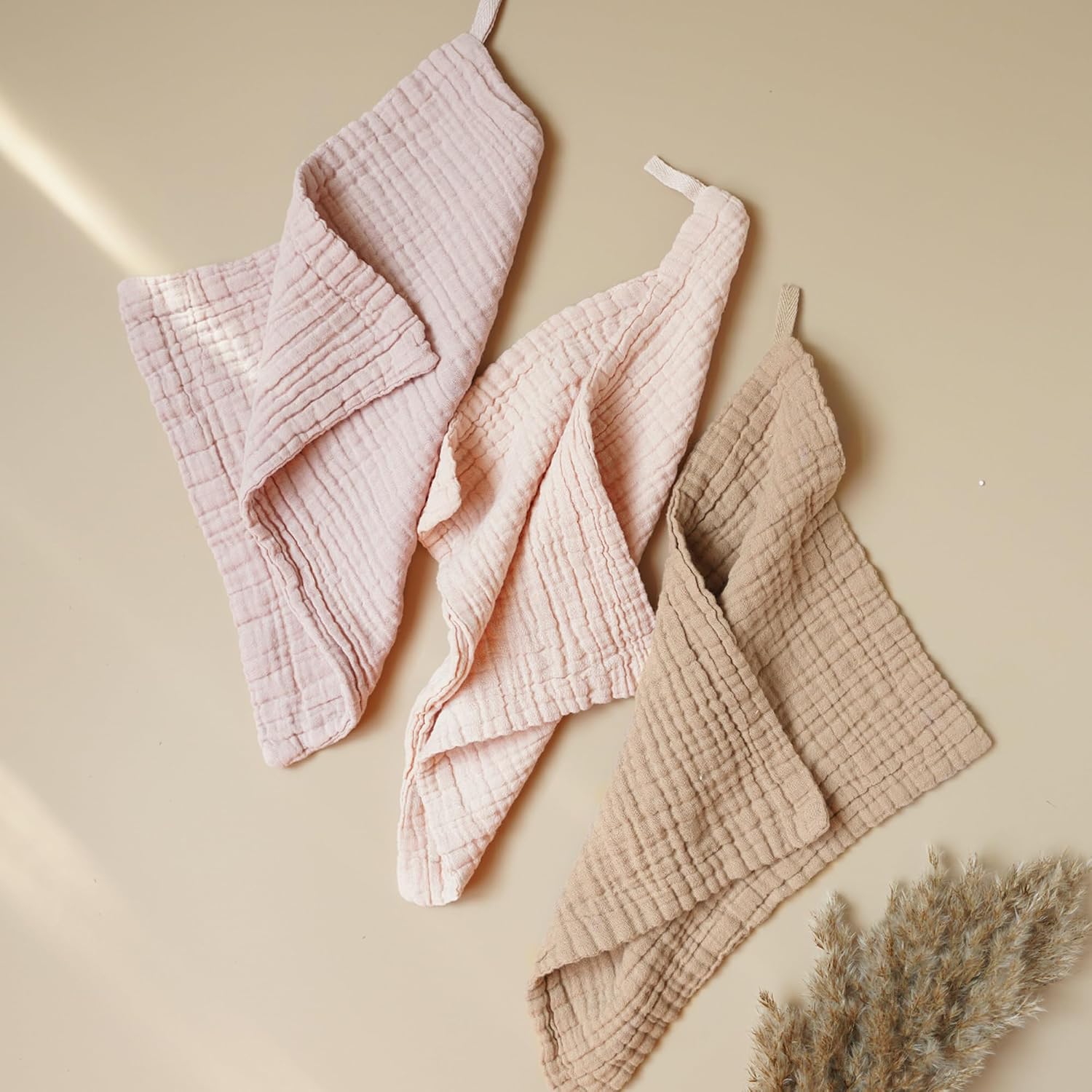 Detalle de Konssy Muslin Baby Washcloths 100% Cotton