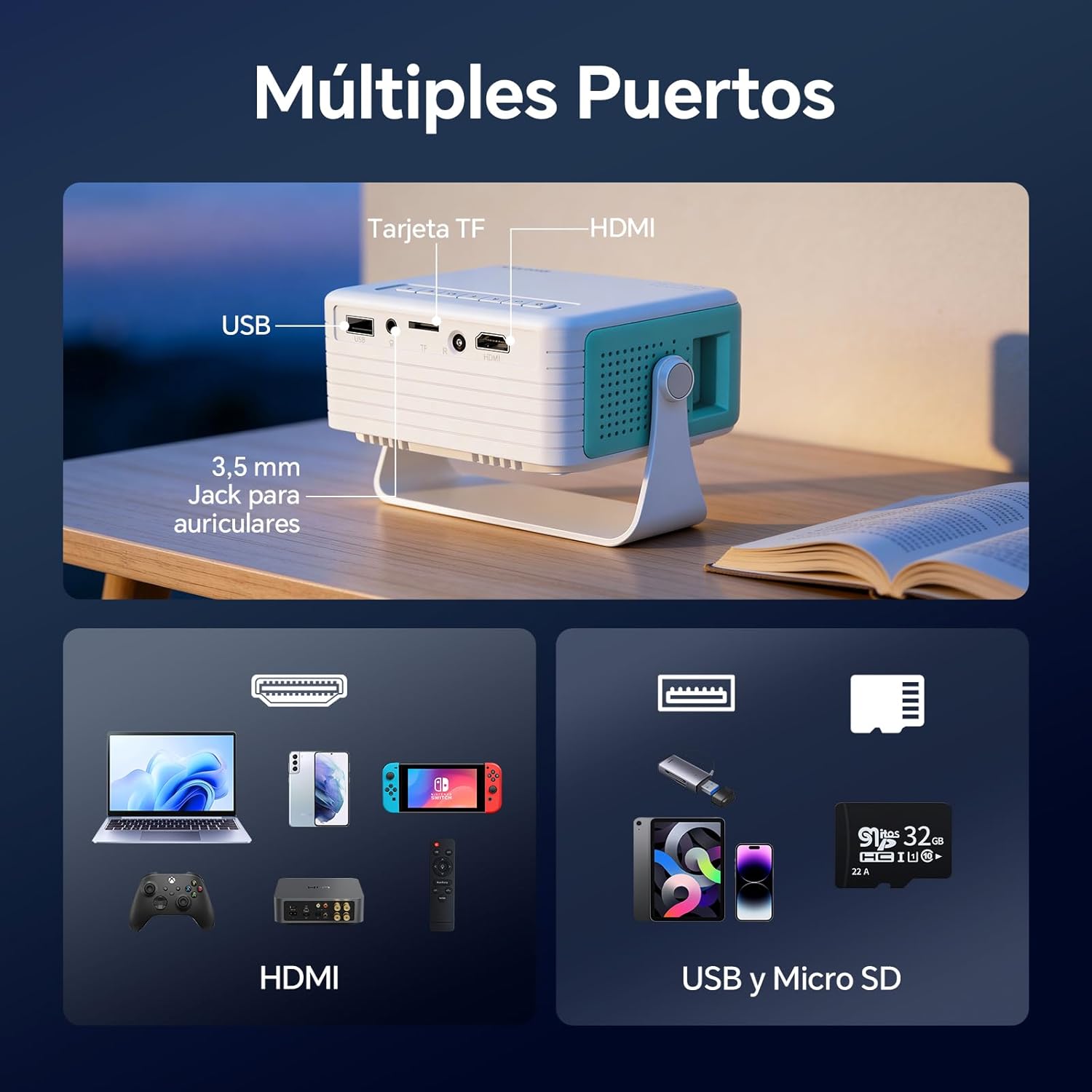 Thumbnail 6 de WOLFANG Proyector Portátil Mini