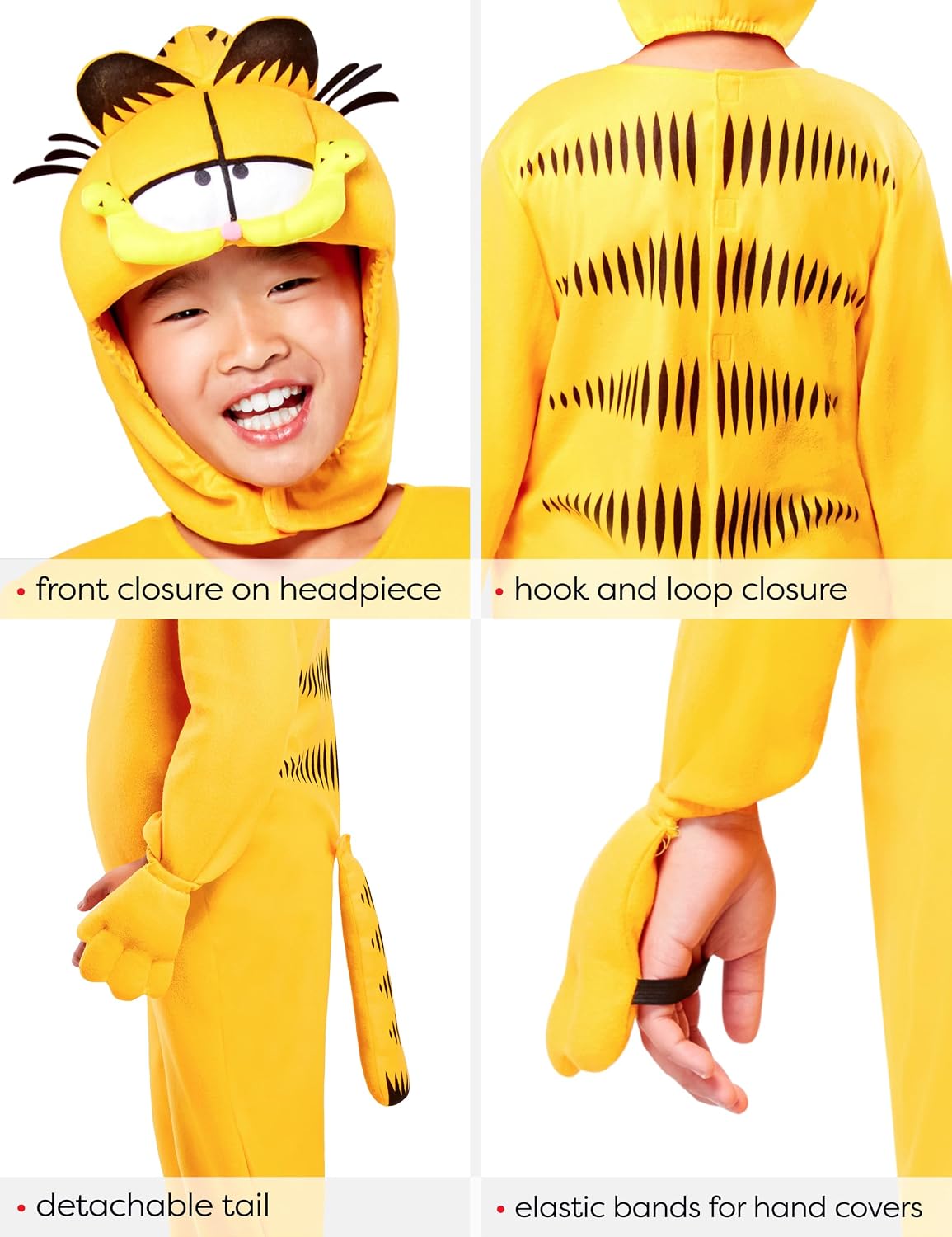 Detalle 2 de Rubies Garfield Kids' Costume, Large