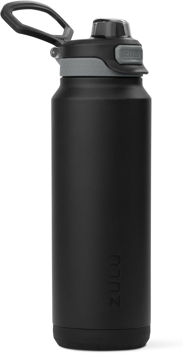 Thumbnail 4 de Zulu Powerfill Pro 64oz Half Gallon Vacuum Insulated Water Bottle with Quick Fill Lid (Black Monochrome)