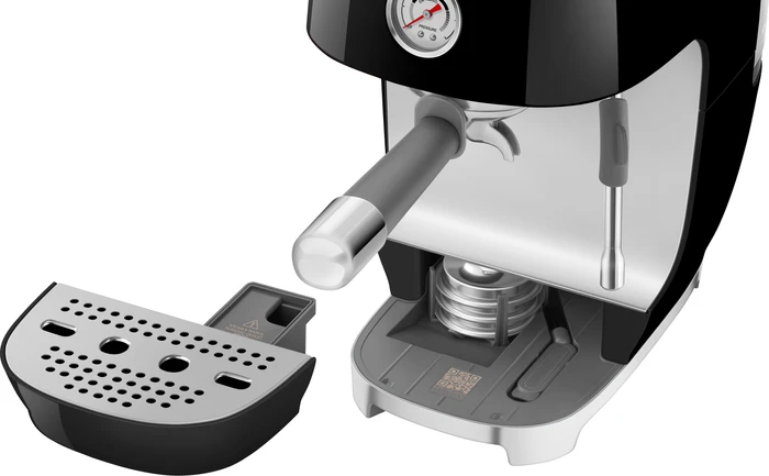 Thumbnail 12 de SMEG ECF03BLEU Schwarz: kompakte Dampflanze für cremigen Cappuccino und Latte Art