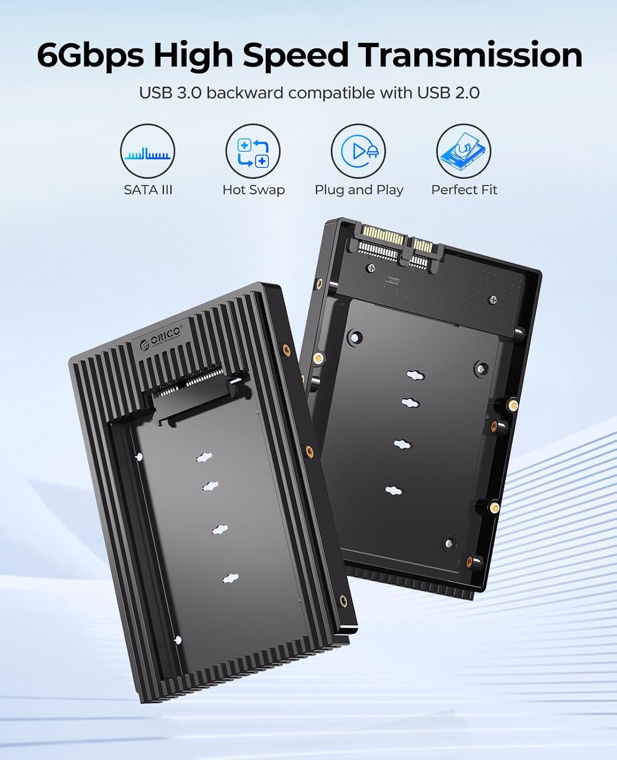 Detalle de ORICO D2SS adattatore HDD SATA 2,5 a 3,5