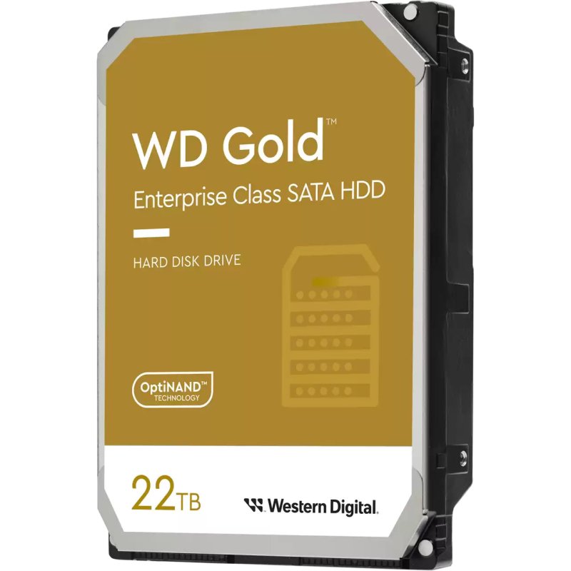 Detalle de WD Gold 22 TB 3,5" SATA3 — HDD de empresa