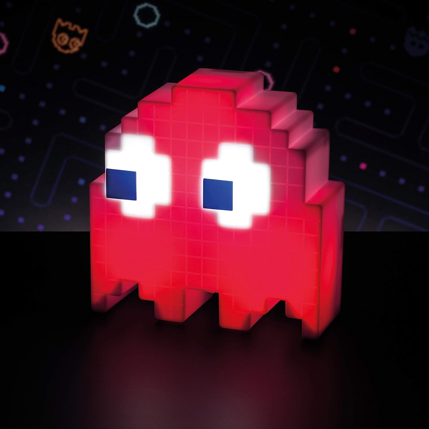 Detalle de Paladone Pac-Man Ghost Light — Officially Licensed, Colour Phasing, Music-Reactive USB Lamp