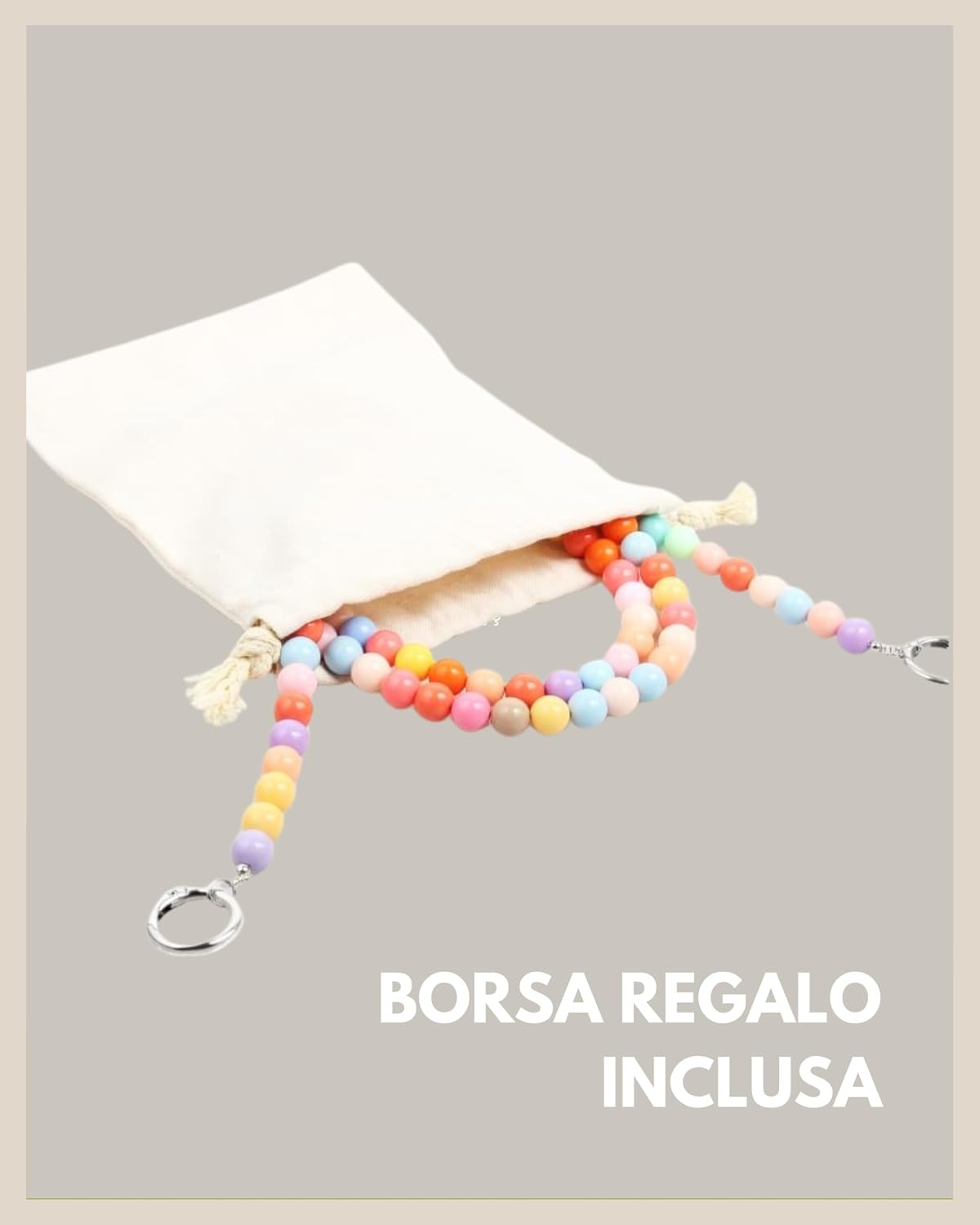 Detalle de GD GOOD.designs catena per cellulare con perline 130 cm