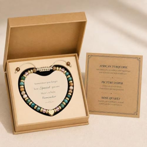 Thumbnail 7 de Lueaurra Natural Stone Crystal Bracelet, Adjustable Fit and Gift Box