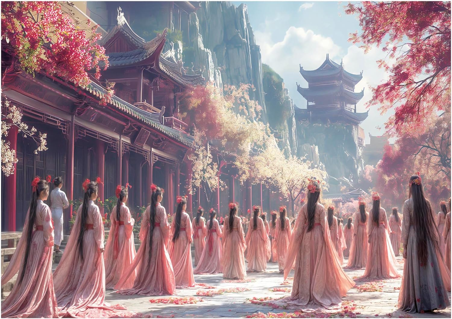 Thumbnail 1 de Educa Puzzle 1000 pezzi Le Geishe in stile giapponese (68x48 cm) con colla Fix