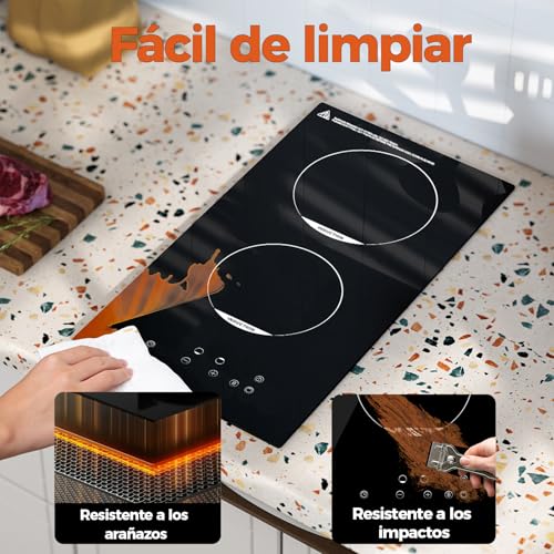 Thumbnail 6 de Topwish placa de inducción de 2 fuegos 30 cm con Booster y cierre de seguridad