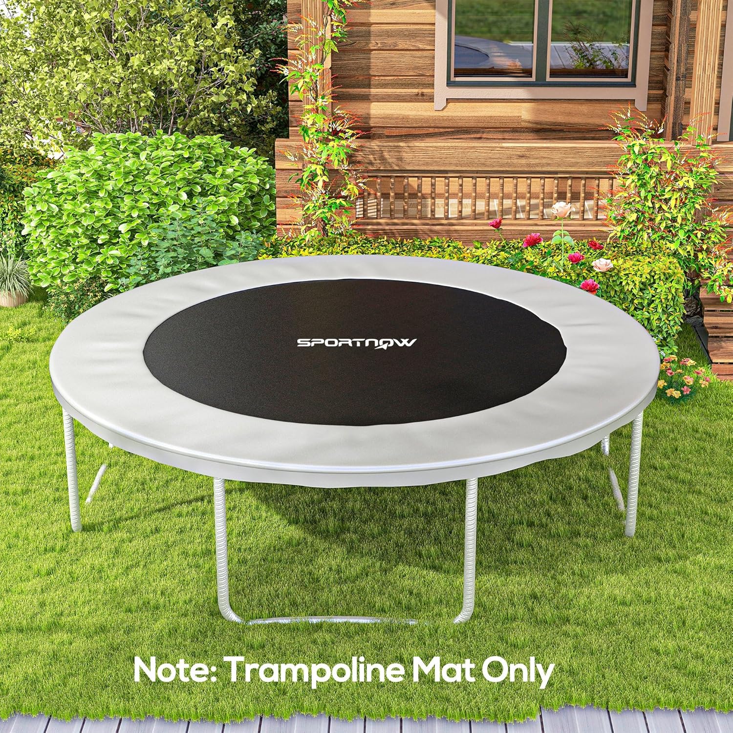 Thumbnail 1 de SPORTNOW tapis de rechange pour trampoline rond (Ø 202 cm) avec outil d’installation à ressort et crochets en V