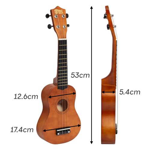 Detalle 2 de Mad About SU8-NT Ukulele Soprano Naturale con Custodia – in nylon, corde in carbonio e borsa inclusa