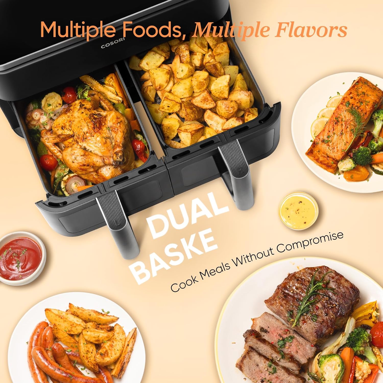 Thumbnail 4 de COSORI Dual Air Fryer 8.5L Family Size