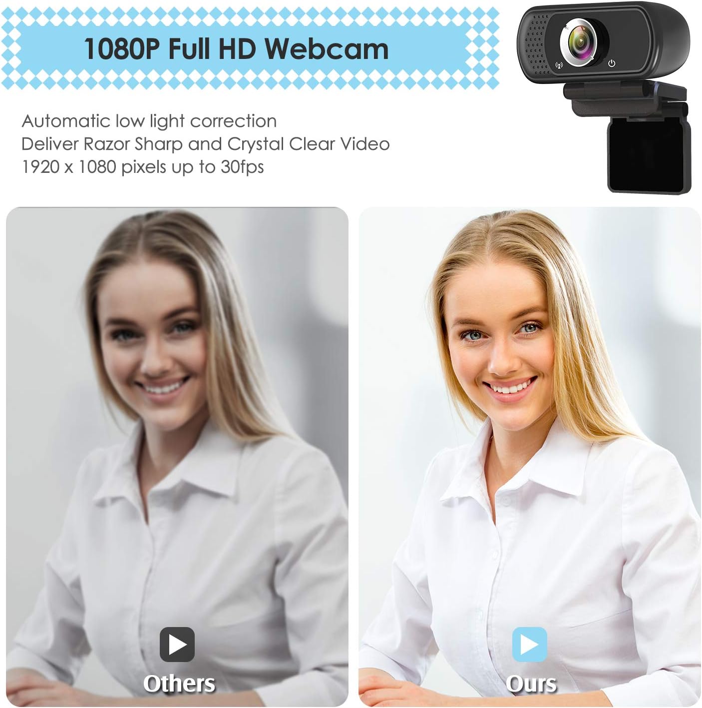 Detalle 2 de HD 1080p Webcam with Microphone