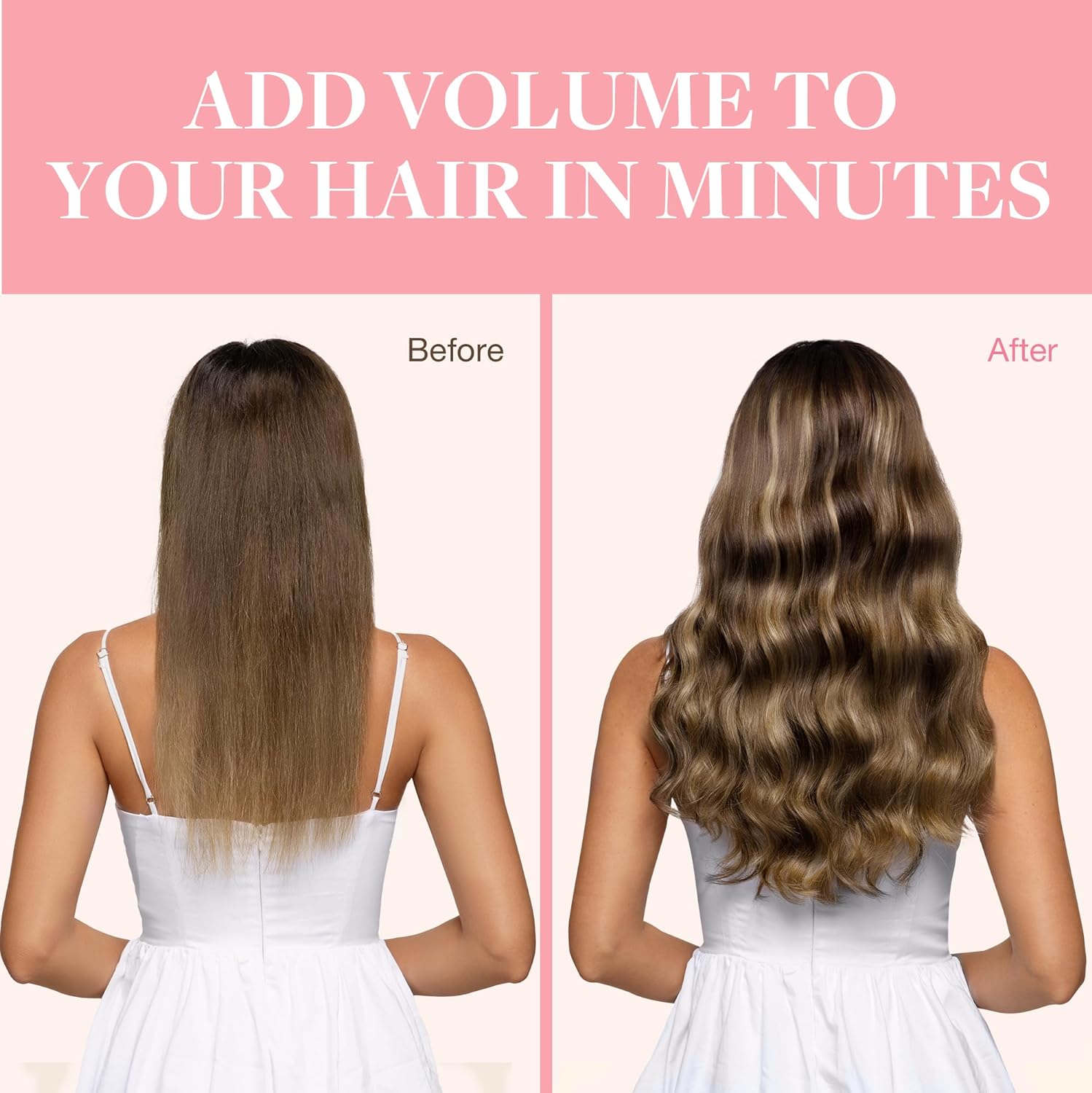 Thumbnail 5 de GOO GOO Clip-in Echthaar-Extensions 45 cm (120 g, 7 Clips) Braun/Blond 4/27/4