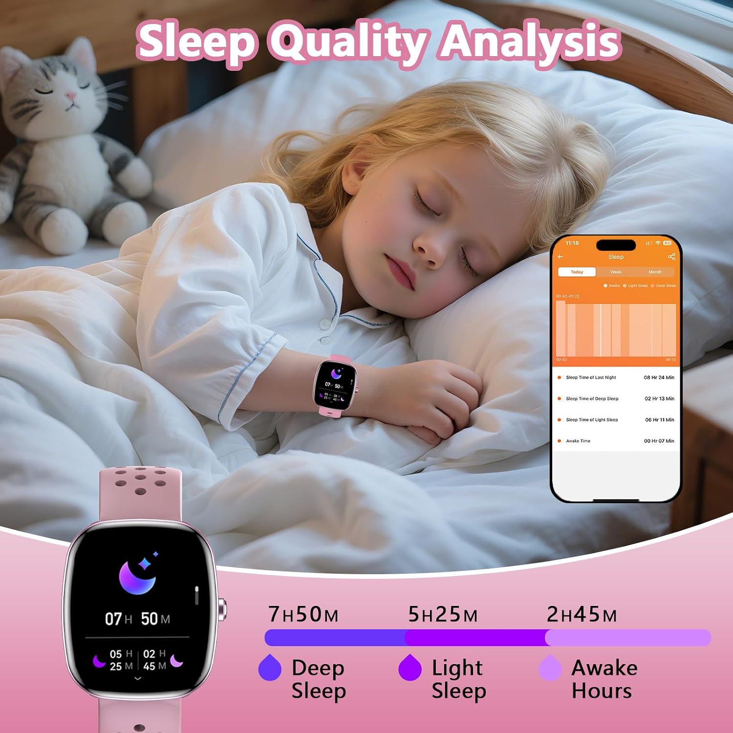 Detalle 2 de Tynggko Montre Connectée Enfants 100 modes