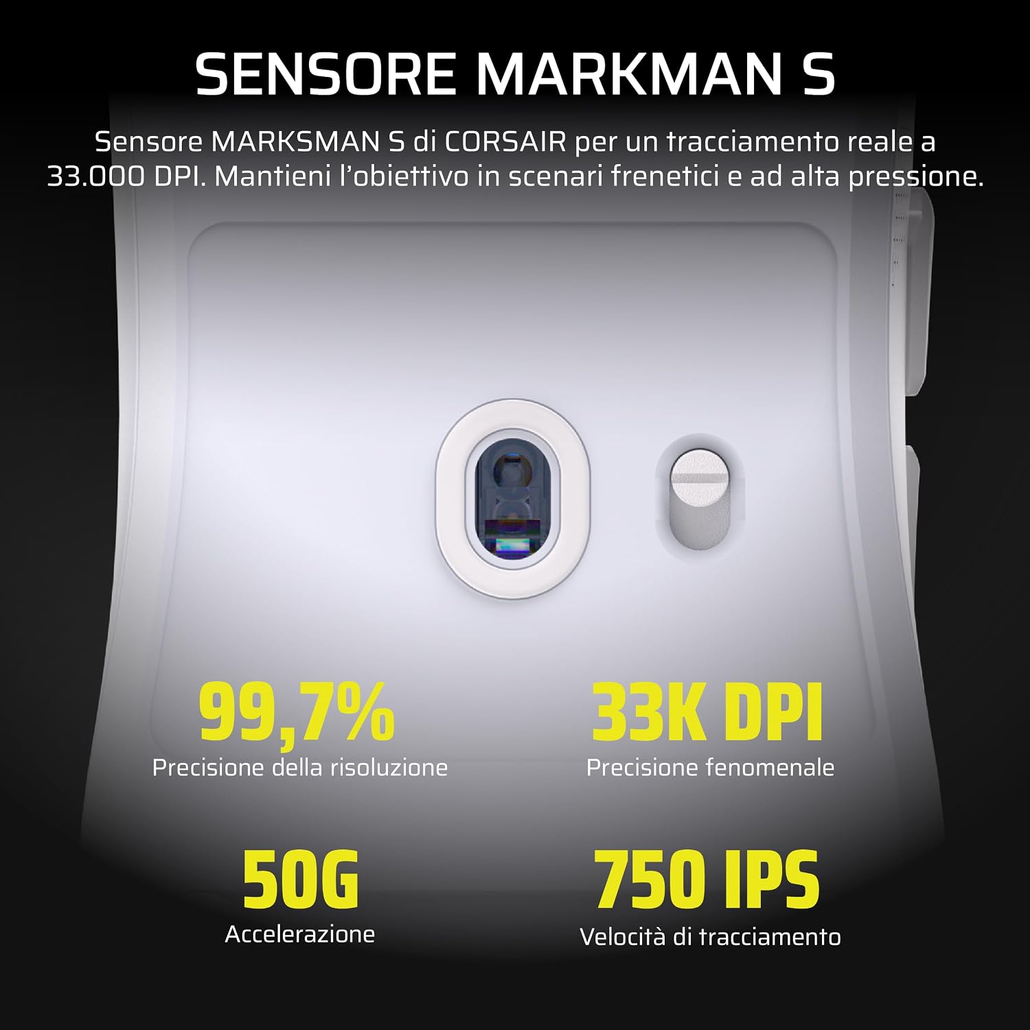 Thumbnail 5 de Corsair SABRE v2 PRO mouse gaming wireless 36g, 33.000 DPI