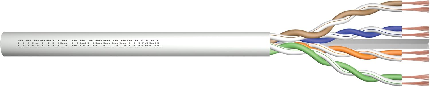 Detalle de Assmann DIGITUS Professional Bulkkabel 305 m UTP CAT 6, halogenfrei – Graues Netzwerkkabel
