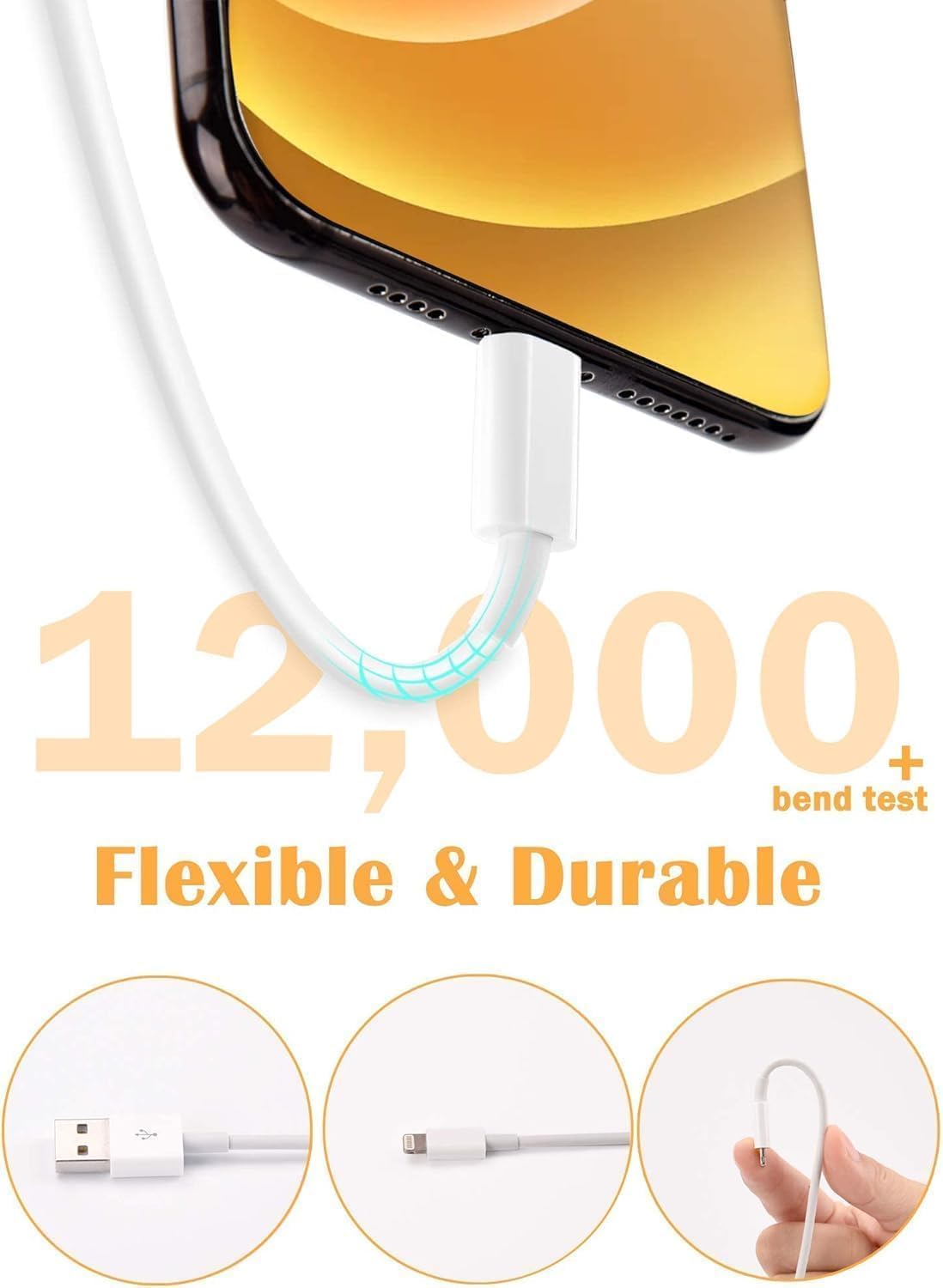 Thumbnail 5 de Susnwere 6ft iPhone charging cable