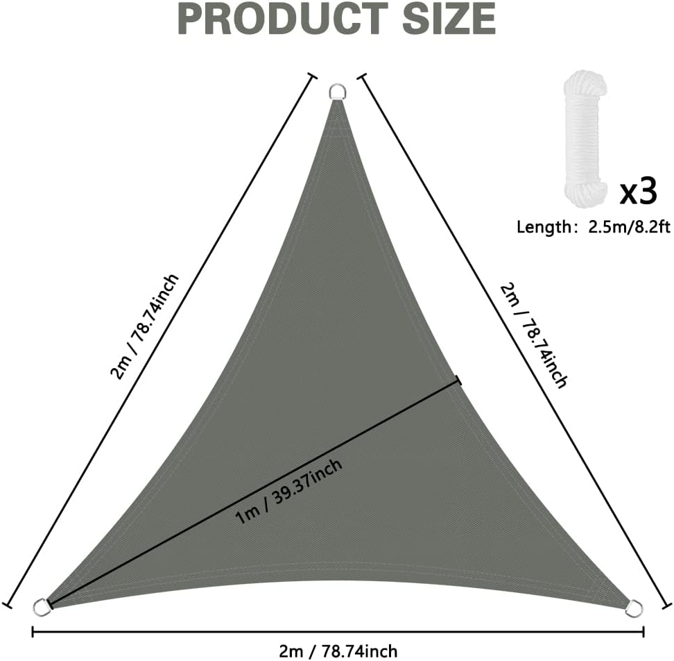 Detalle 2 de OFFCUP Tenda Parasole Vela 2 x 2 x 2 m