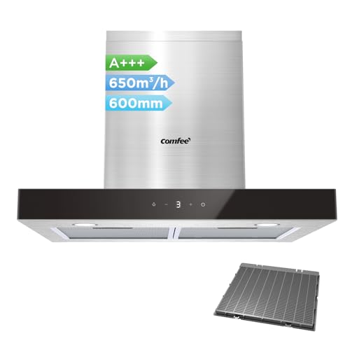 Detalle de COMFEE' Cappa Aspirante 60 cm TSHM77SS-60: potenza 650 m³/h e motore BLDC in acciaio inox