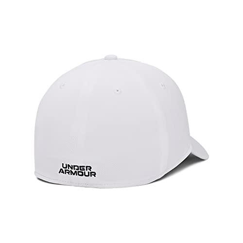 Detalle 2 de Under Armour Blitzing Low Stretch Fit Cap - White/Noir, M/L