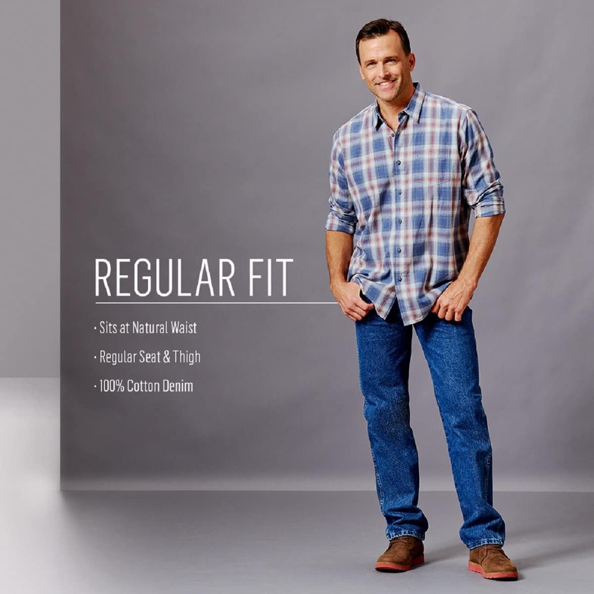 Thumbnail 5 de Wrangler Authentics Zm100bn Jeans hombre ajuste regular