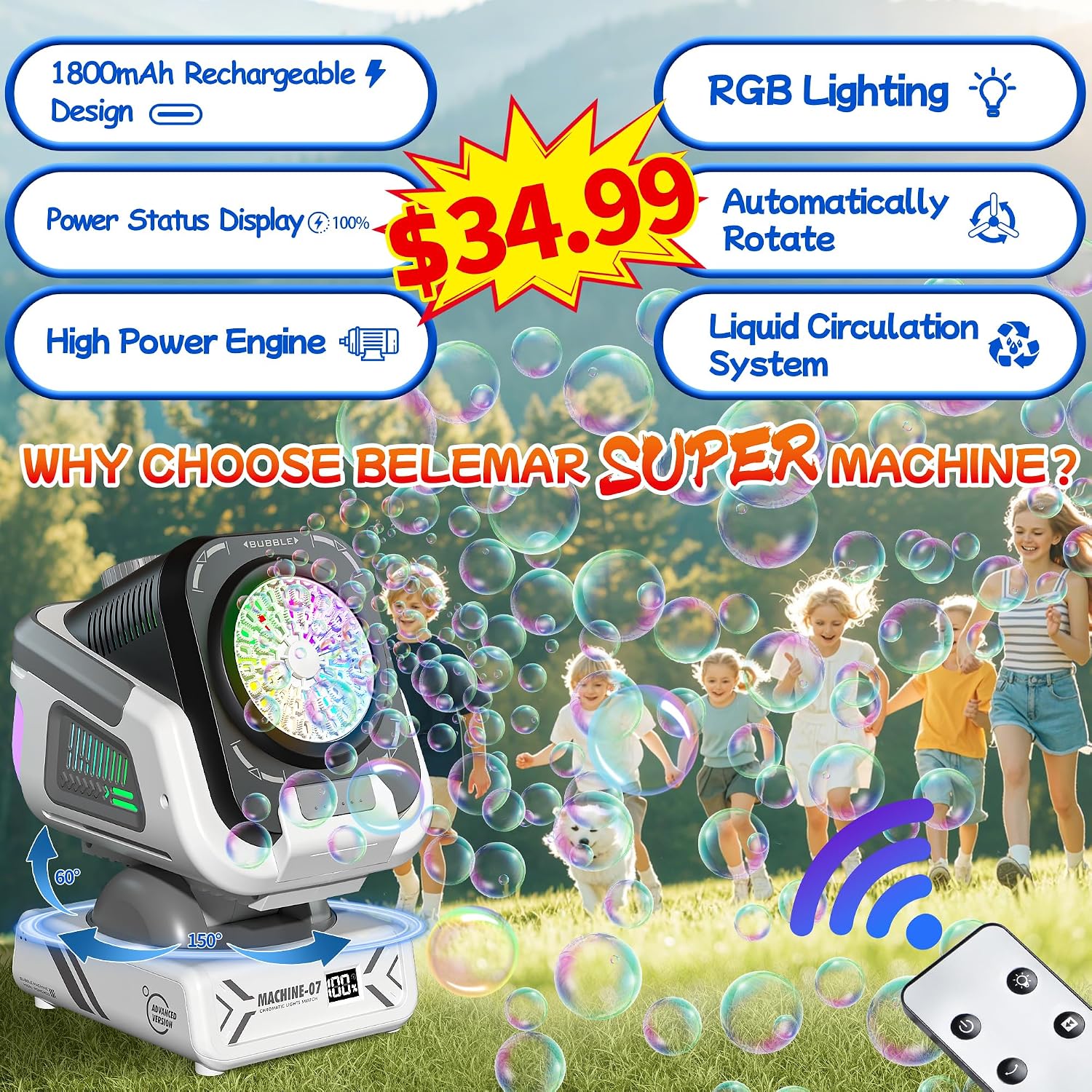 Thumbnail 1 de Belemar Upgraded Bubble Machine