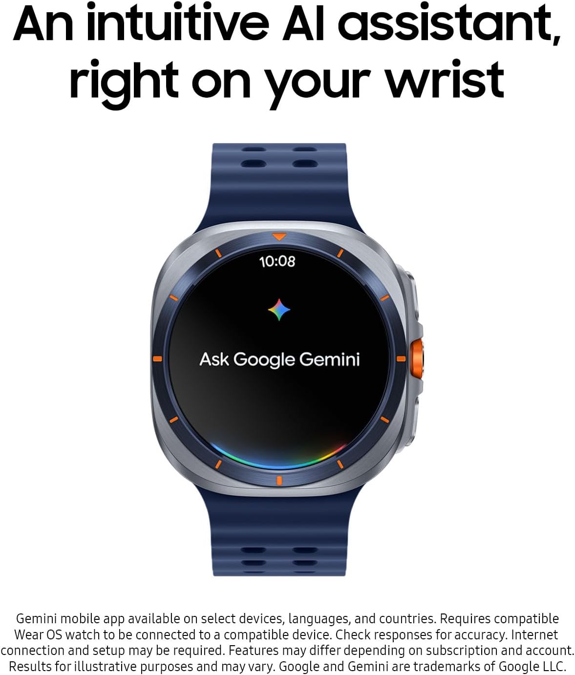 Detalle de Samsung Galaxy Watch Ultra (2025) 47mm LTE: Titanium Build, Advanced Sleep Coaching & Running Coach