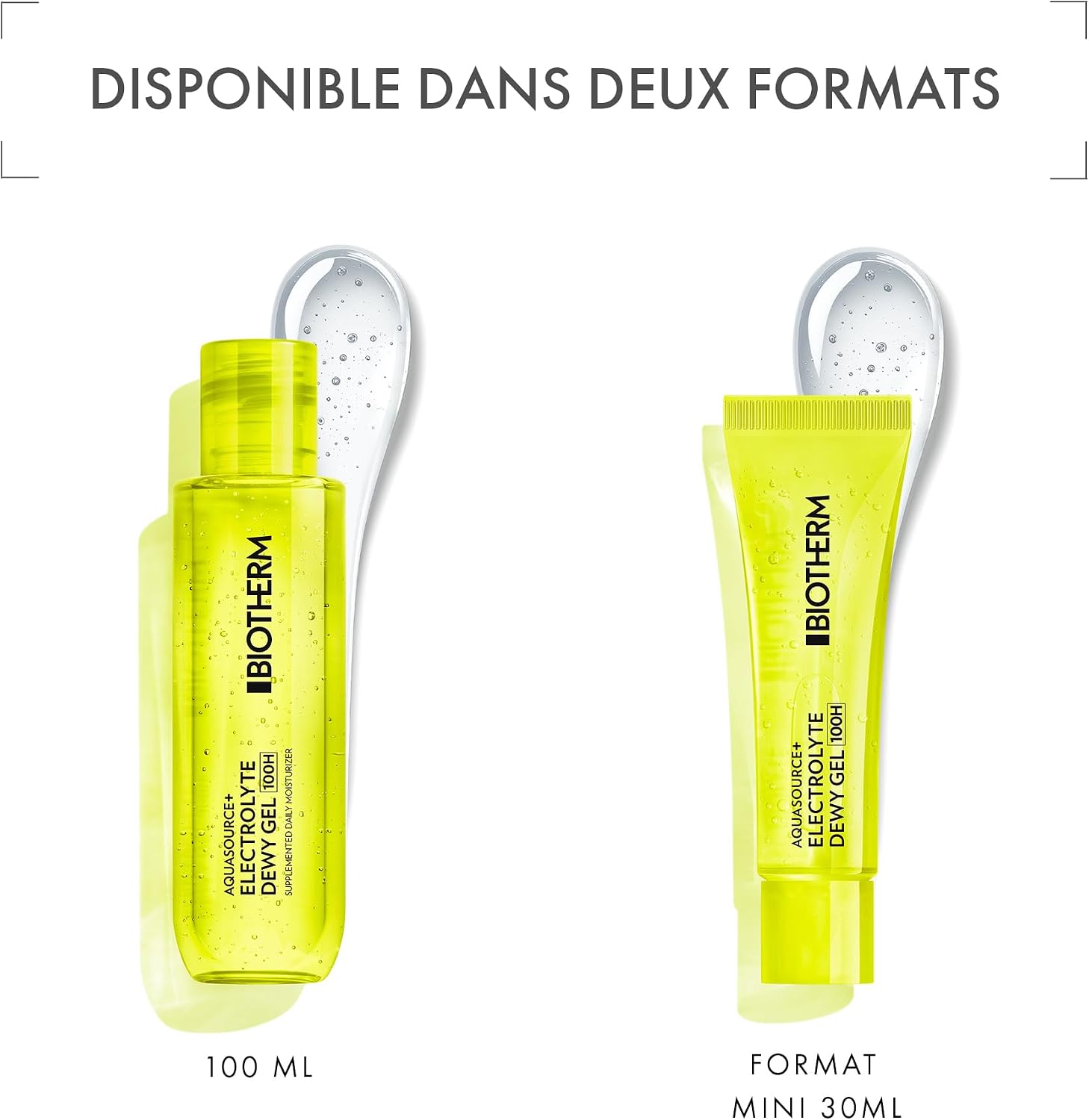 Detalle de Biotherm Aquasource Electrolyte Dewy Gel 100H – Gel hydratant léger boosted en électrolytes et Hyalu B3