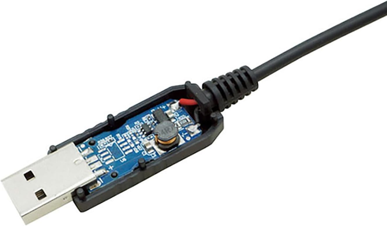 Detalle 2 de YTgilo USB to 12V Boost Cable for Fans (Braided Sleeve, 24in)