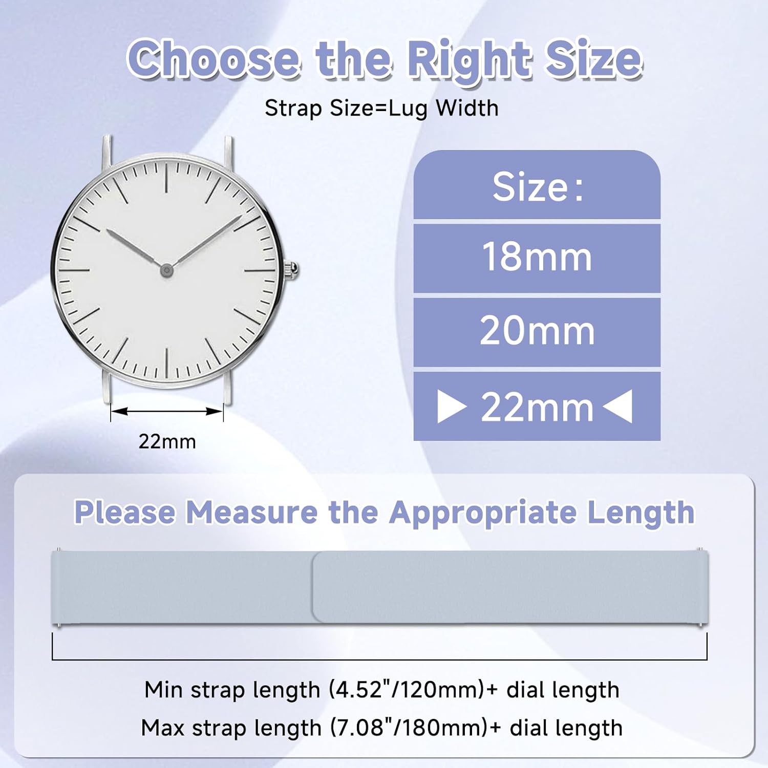 Thumbnail 5 de CiimWaa Armband 22 mm / 20 mm Magnet Silikon – wasserdichtes Ersatzband mit Magnetverschluss