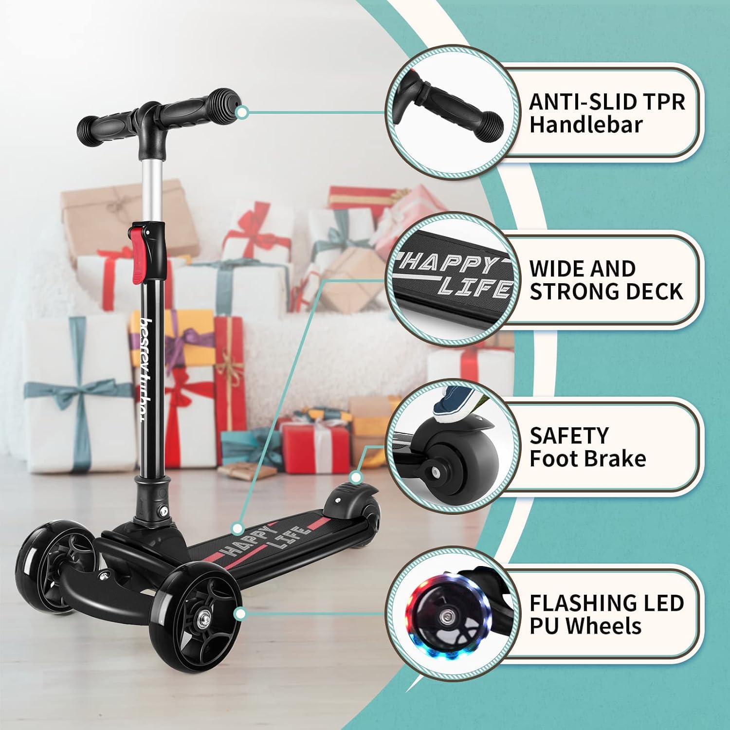 Thumbnail 2 de besrey Big Wheels Tretroller