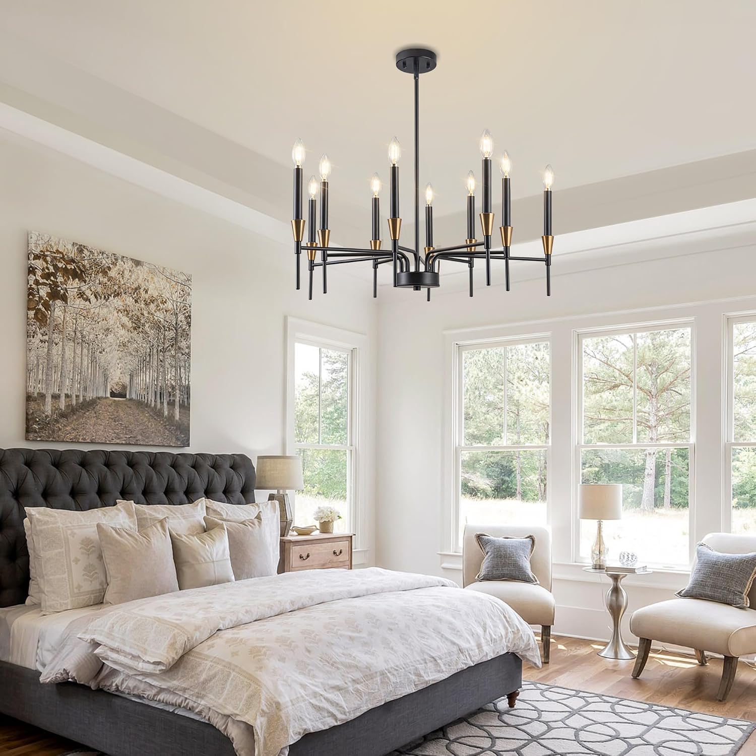 Detalle 1 de 10-light chandelier
