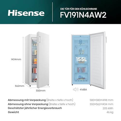 Detalle 2 de Hisense FV191N4AW2 Gefrierschrank – TotalNoFrost, SuperFreeze und Multiflow 360° im Detail