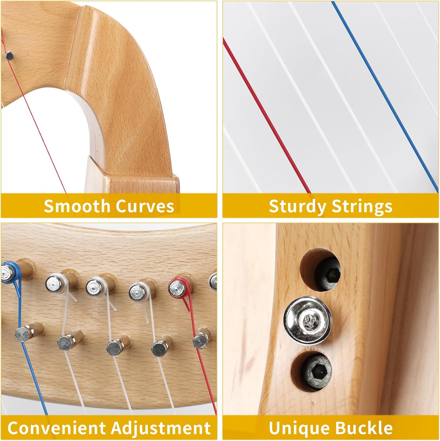 Thumbnail 2 de Lotkey Electric Lyre Harp, 19 Strings
