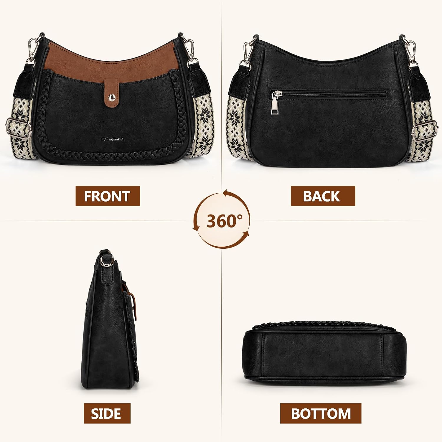 Thumbnail 5 de RAINSMORE Crossbody Bag for Women