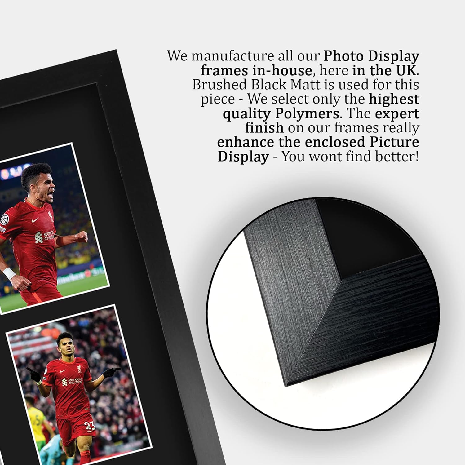 Thumbnail 5 de HWC Trading FR A3 Luis Diaz Liverpool framed signed memorabilia photograph display (A3)