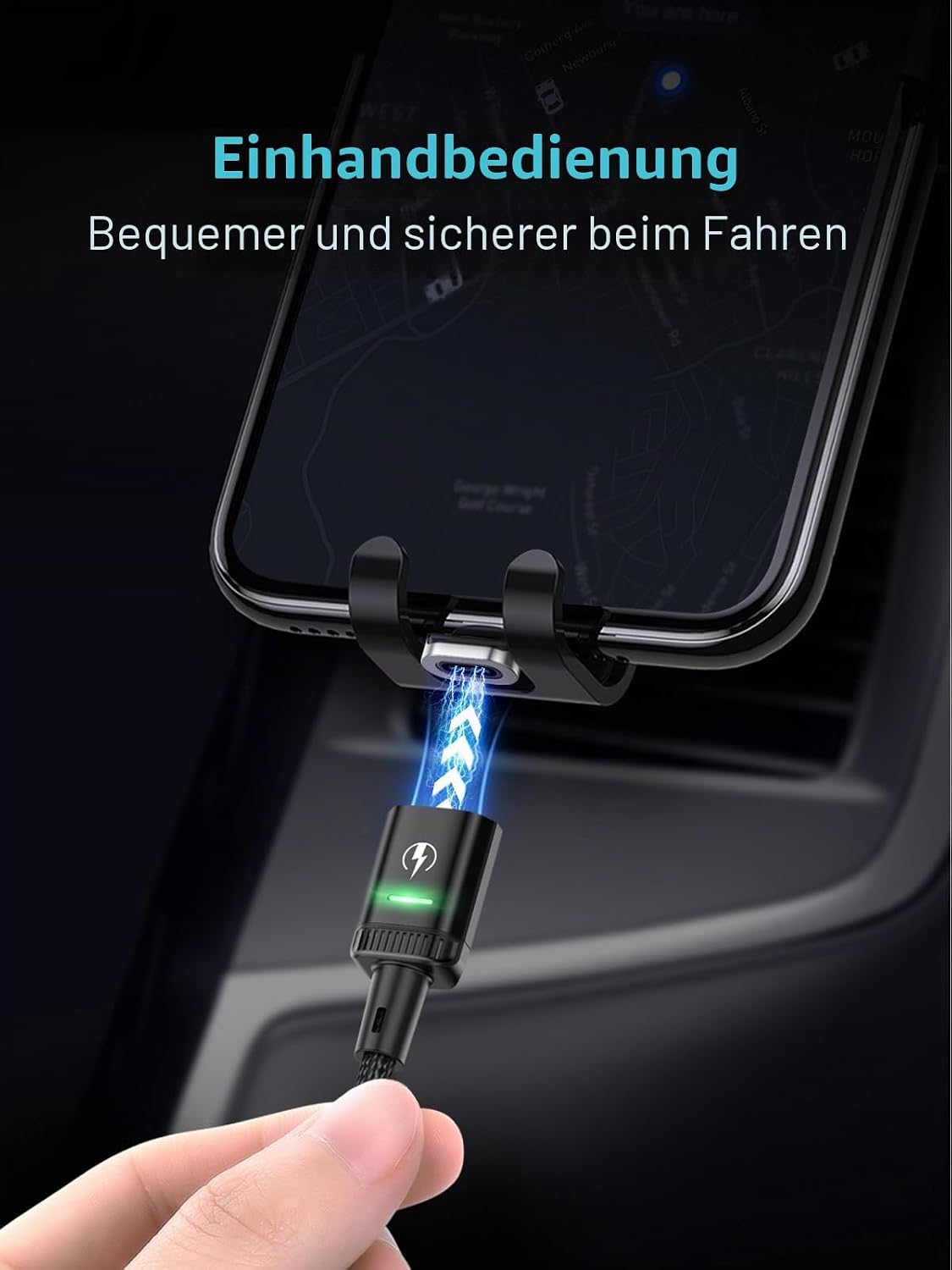 Thumbnail 2 de Kuulaa Magnetisches USB-C-Ladekabel – 2er-Pack, 1 m, 3 A, magnetisch