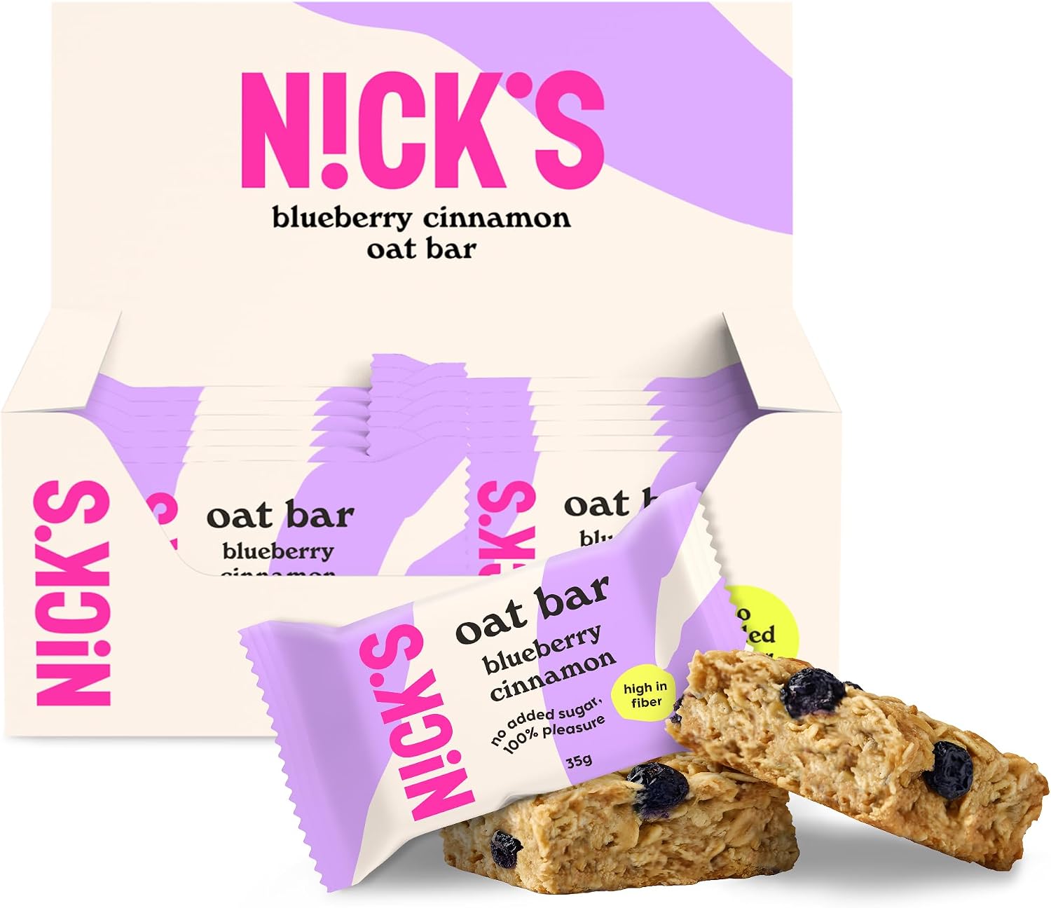 N!CK'S barres avoine myrtille cannelle 35g