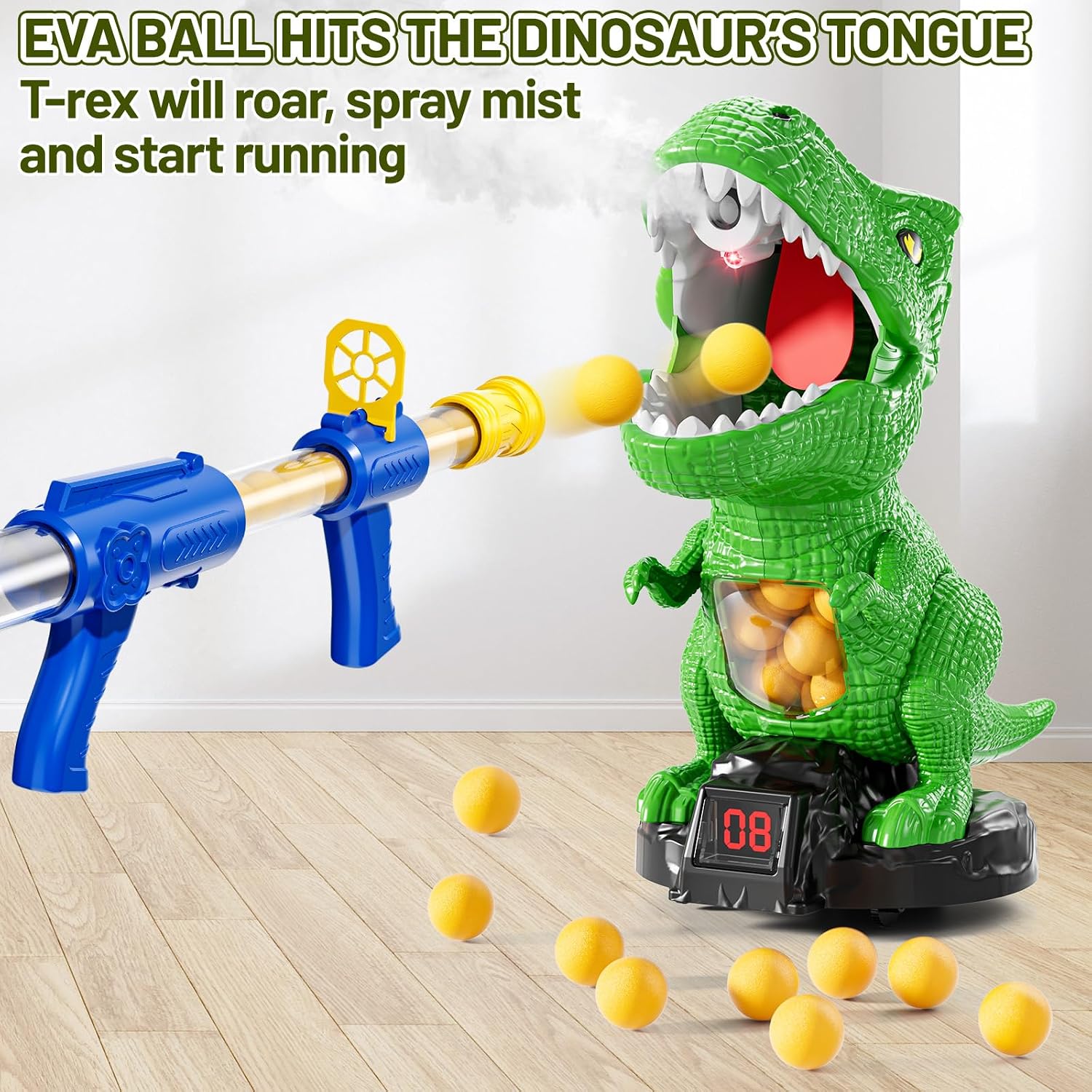 Thumbnail 3 de NIPLOOOW Moveable Dinosaur Shooting Toy