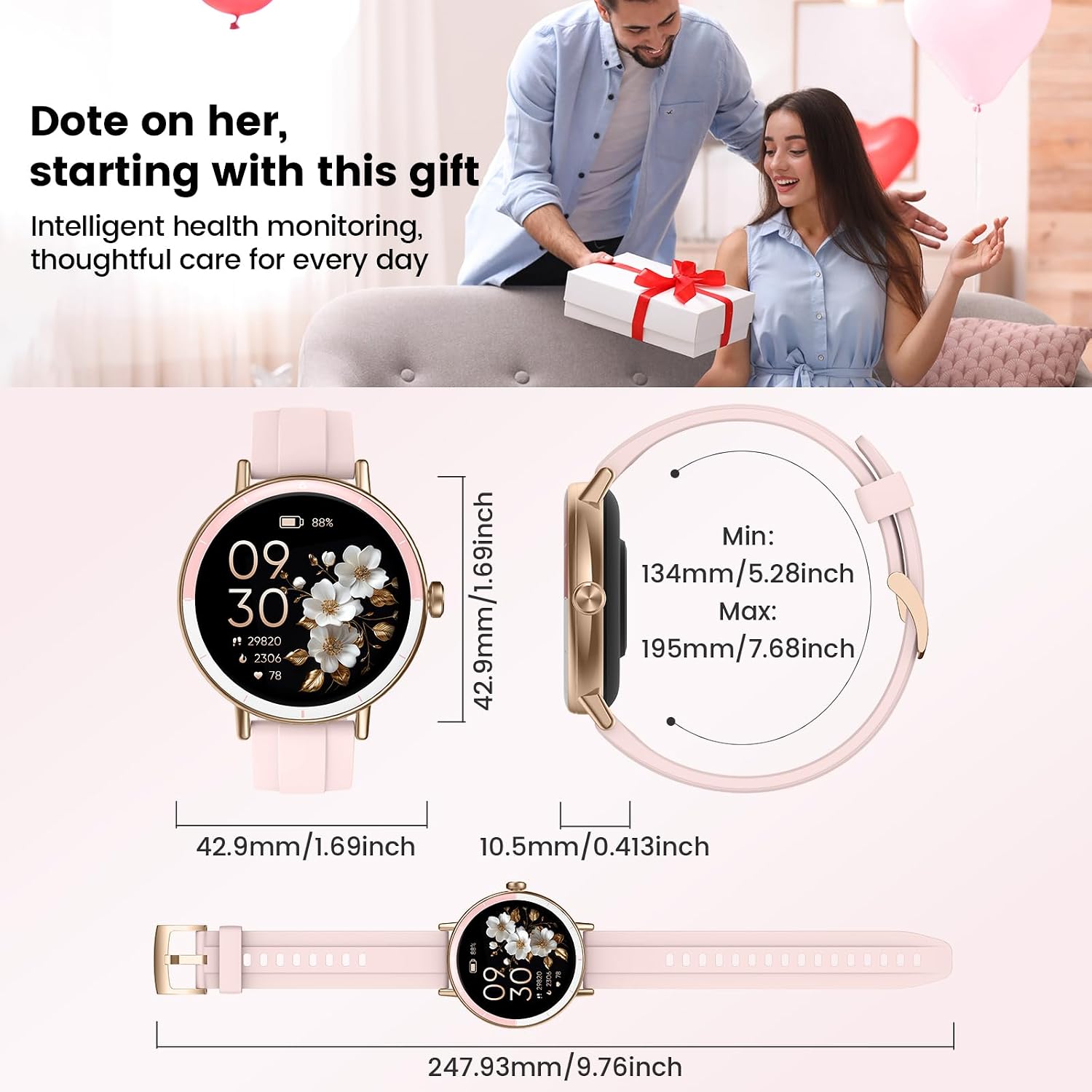 Thumbnail 2 de Smart Watch for Women 1.27" HD fitness watch